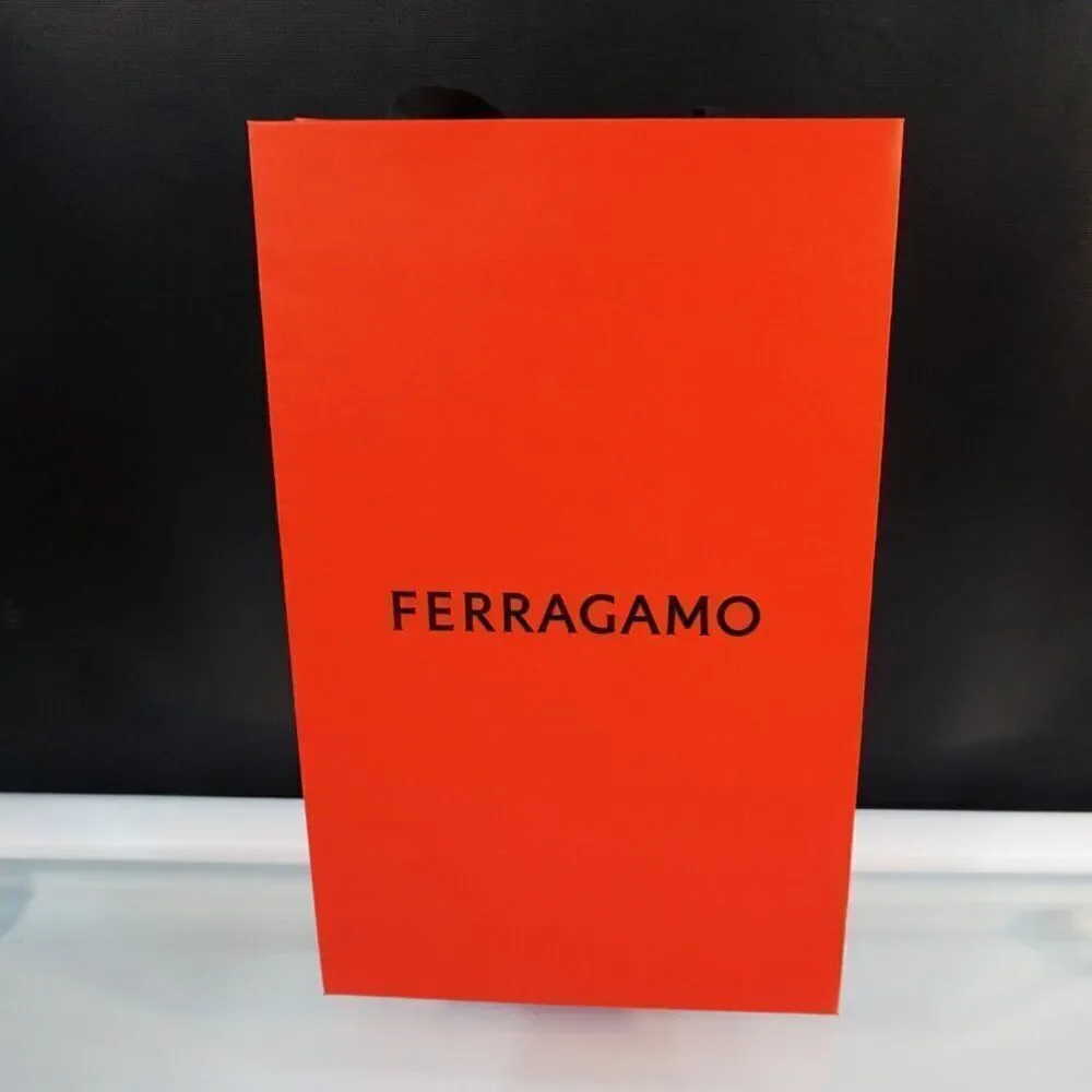 Salvatore Ferragamo EMPTY Red Gift Tote Bag 10.5